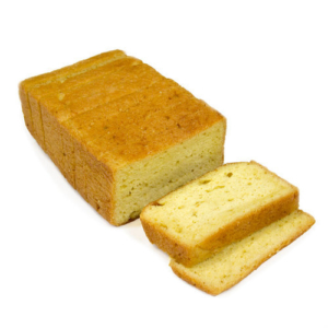 Roomboter cake, gesneden