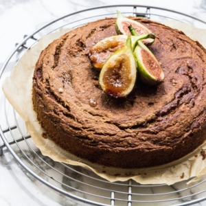 Fig Caramel Cake