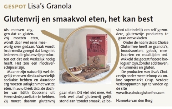 Gespot! Lisa's Choice Granola