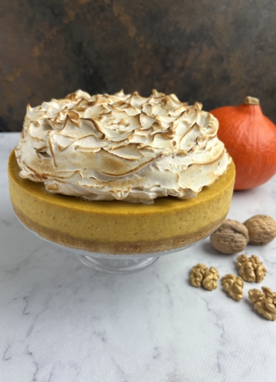 Pumpkin Cheesecake with Meringue