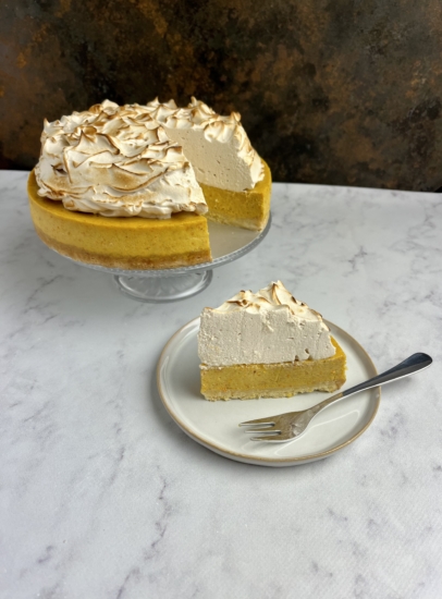 Pumpkin Cheesecake with Meringue