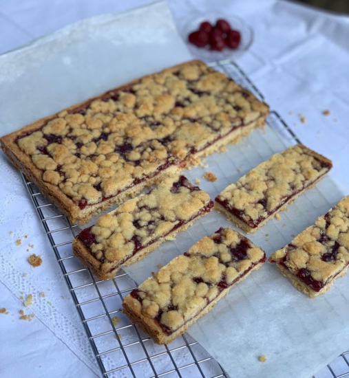 Jam Shortbread Bars