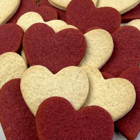 Vegan Valentijn koekjes